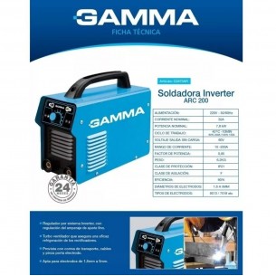 GAMMA SOLDADORA INVERTER M.3470 ARC 200 | 200 A | INVERTER
