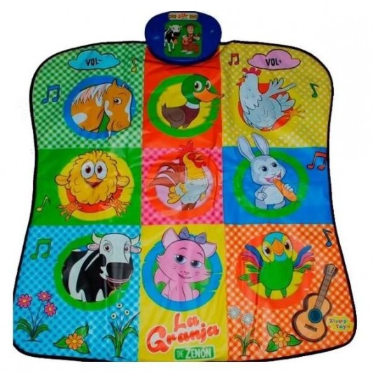 ZIPPY TOYS ALFOMBRA MUSICAL CANCIONES DE LA GRANJA 9789C
