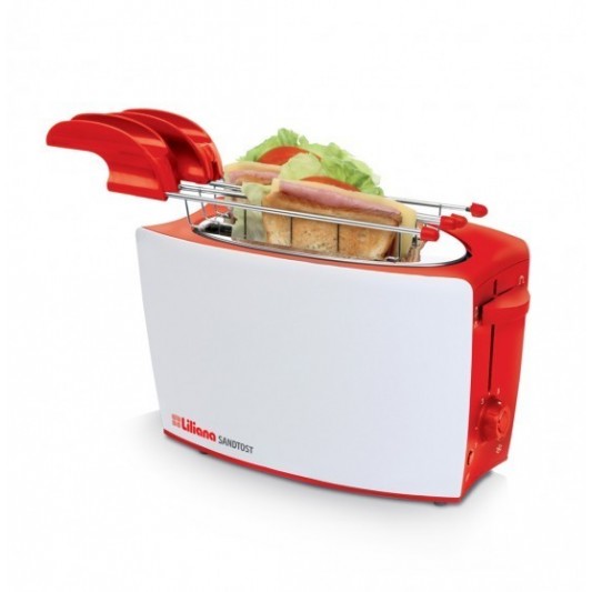 TOSTADORA LILIANA   ATT-903 "SANDTOST" C/SOPORTE METALICO 800W ROJA