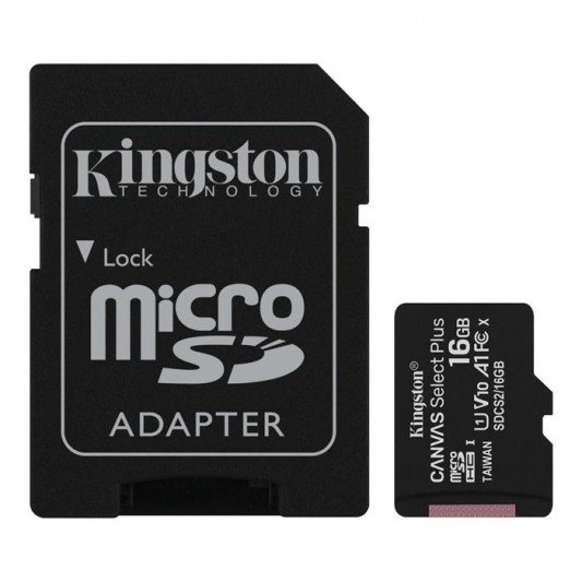 KINGSTON TARJETA MICRO SD-C16GB 1 ADAPT