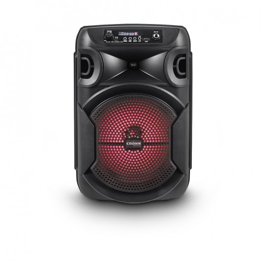 CROWN MUSTANG BAFLE (CHICO) DJS-820BT  2500W PMPO 2X8" BLUETOOTH LED FM DJ