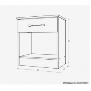 RICCHEZZE MESA DE LUZ 30308390 ECOPACK 1C TABACO 2