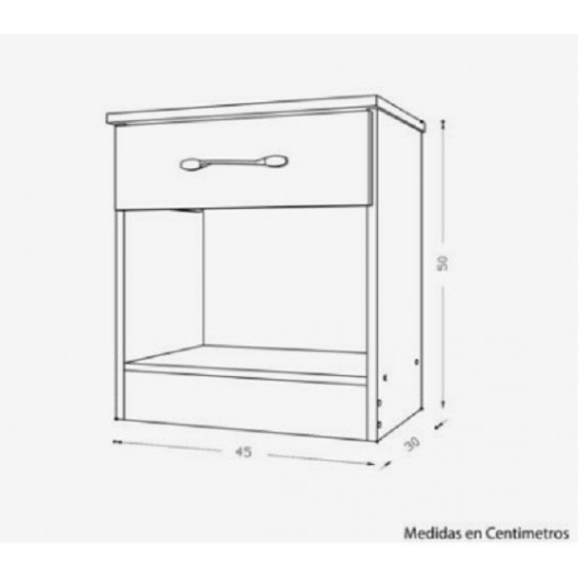 RICCHEZZE MESA DE LUZ 30308390 ECOPACK 1C TABACO