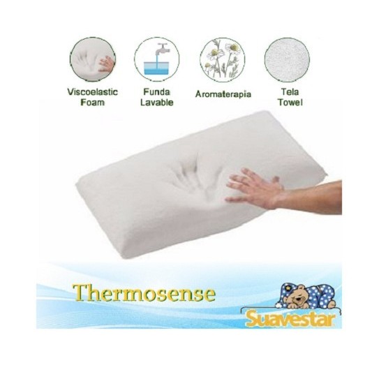 SUAVESTAR ALMOHADA THERMOSENSE VISCOELASTICA 065X035X12 COMUN SUAVESTAR ALMOHADA THERMOSENSE VISCOELASTICA 065X035X12 COMUN