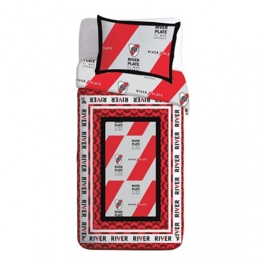 CASABLANCA 2900 CUBRECAMA C/1 FUNDA FUTBOL RIVER