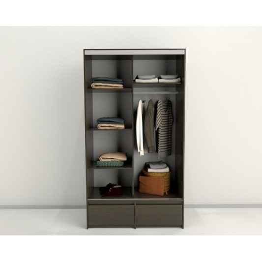 TABLE'S PLACARD CORREDIZO ALTO 220X120X54 MTS 6406-WH WENGUE