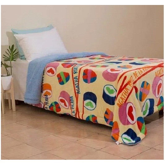 CASABLANCA FRAZADA 4880 BORREGO AGATHA 150X220 LUNARES SUSHI