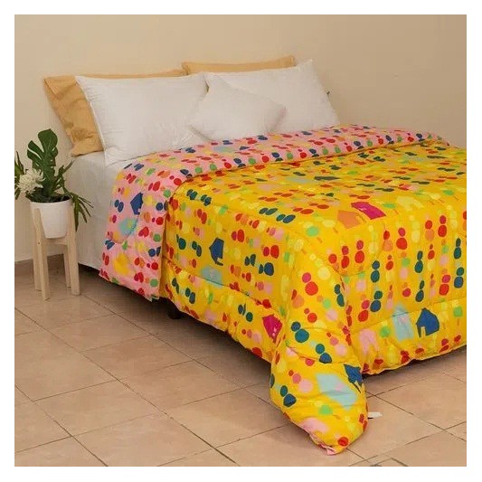CASABLANCA 3850 ACOLCHADO TWIN AGATHA AMARILLO