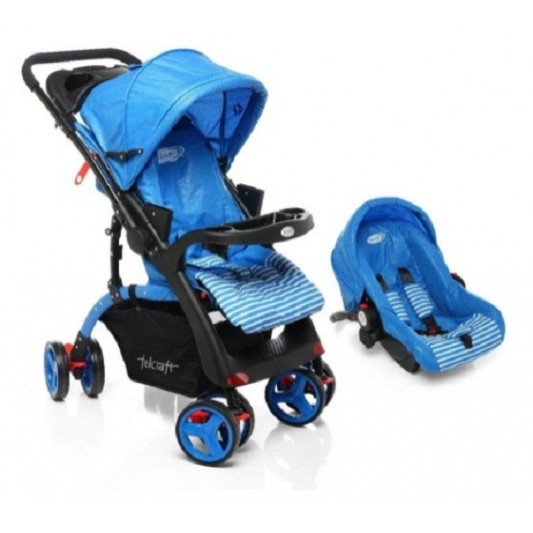 FELCRAFT COCHE DE PASEO TS-924 TRAVEL SYSTEM SINI AZUL