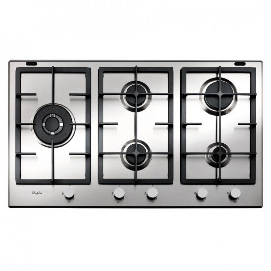 WHIRLPOOL ANAFE  GMA9522X GAS 90CMS 5 HORNALLAS