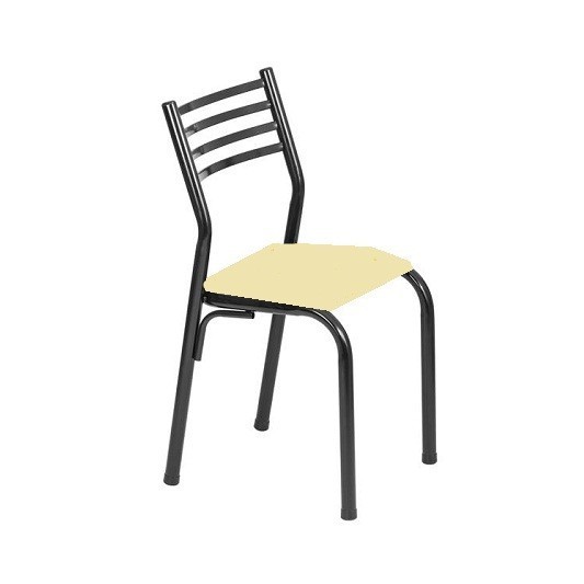 AIMARETTI SILLA DENVER C/NEGRO CUERINA BEIGE