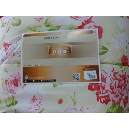 CASABLANCA 3101 ACOLCHADO ORO 2 1/2PL FLOREADO
