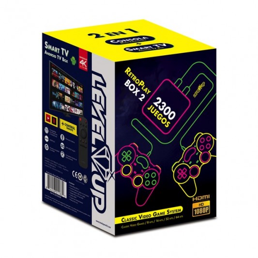 LEVEL UP RETRO PLAY LT 2300 JUEGOS LEVEL UP RETRO PLAY LT 2300 JUEGOS