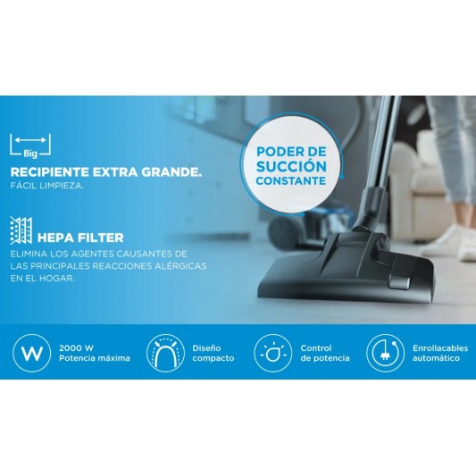 MIDEA ASPIRADORA VS-MJ20TAR2 S/BOLSA...