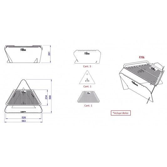 ÑUKE PV-FOGON ONIX 500 26X49.70X56.20 ÑUKE PV-FOGON ONIX 500 26X49.70X56.20