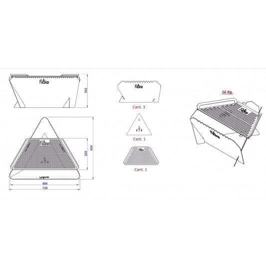 ÑUKE PV-FOGON ONIX 700 31X63.40X72 ÑUKE PV-FOGON ONIX 700 31X63.40X72