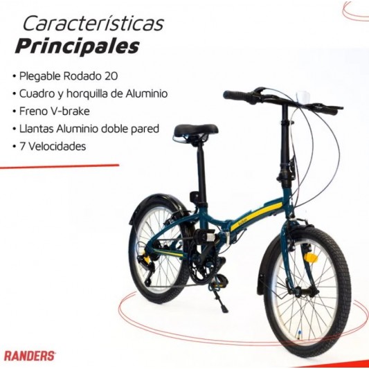 RANDERS BICICLETA BKE-720B ROD.20... RANDERS BICICLETA BKE-720B ROD.20...