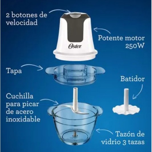 OSTER CORTADORA PICADORA MINI CHOPPER...