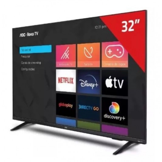 AOC TV LED 32" 32S5135/77G 32A ROKU...