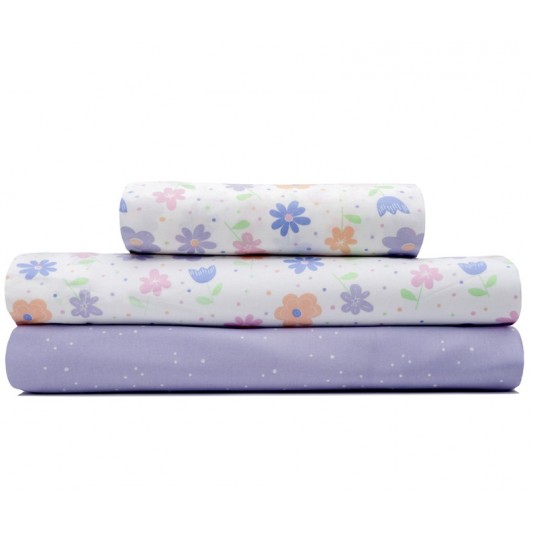 ARCO IRIS JUEGO DE SABANAS CUNA TULIP