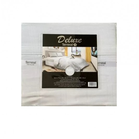 DELUXE JUEGO DE SABANAS TERRENAL KING...