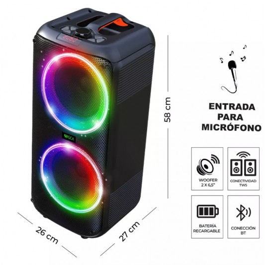 GCA PARLANTE LUCES BLUETOOTH SOUND... GCA PARLANTE LUCES BLUETOOTH SOUND...