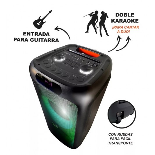 GCA PARLANTE LUCES FLAMA BLUETOOTH...