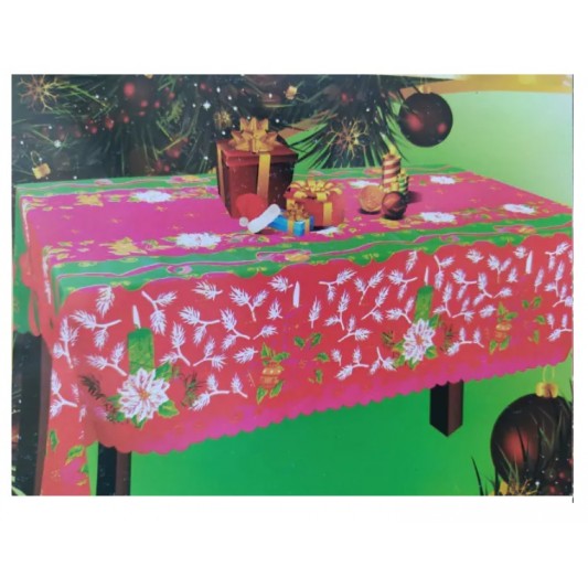 PARIS MANTEL NAVIDEÑO RASO BLANCO