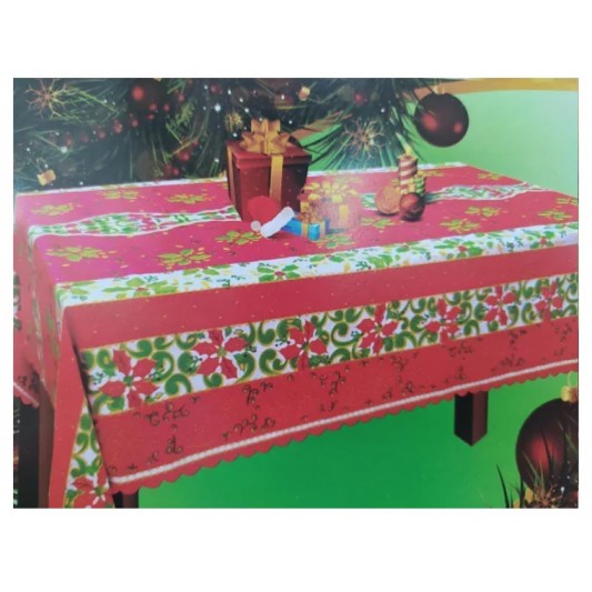 PARIS MANTEL NAVIDEÑO RASO BLANCO