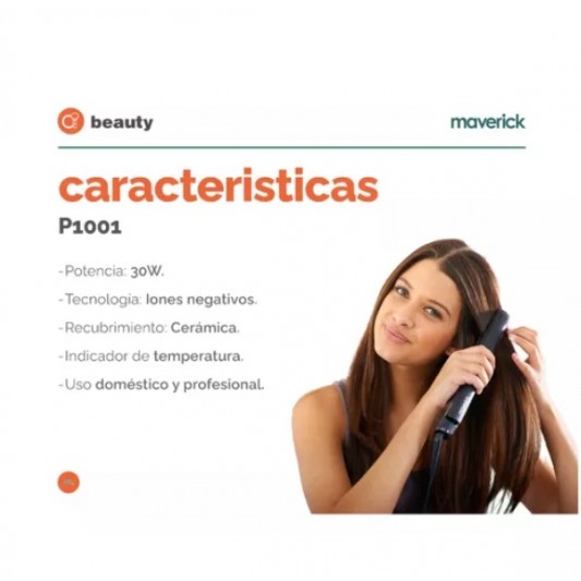 MAVERICK PLANCHA DE CABELLOS BEAUTY... MAVERICK PLANCHA DE CABELLOS BEAUTY...