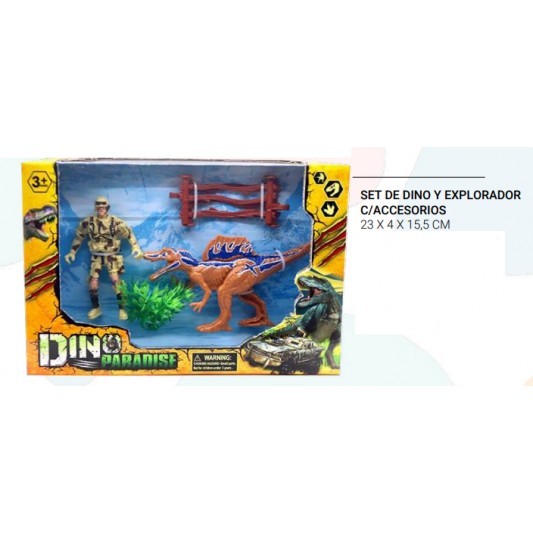 BLOWER SET DE DINO Y EXPLORADOR...