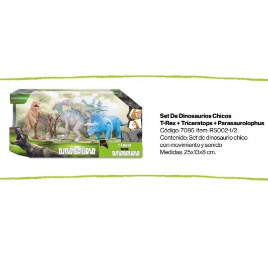 ZURU SET DE DINOSAURIOS CHICOS...