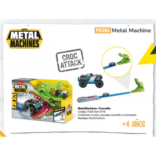 ZURU METAL MACHINES PISTA COCODRILE...