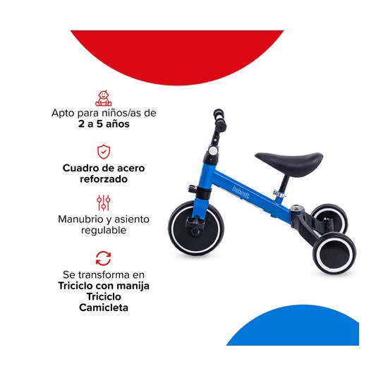 BEBESIT TRICICLO SL-2023C 2 EN 1...