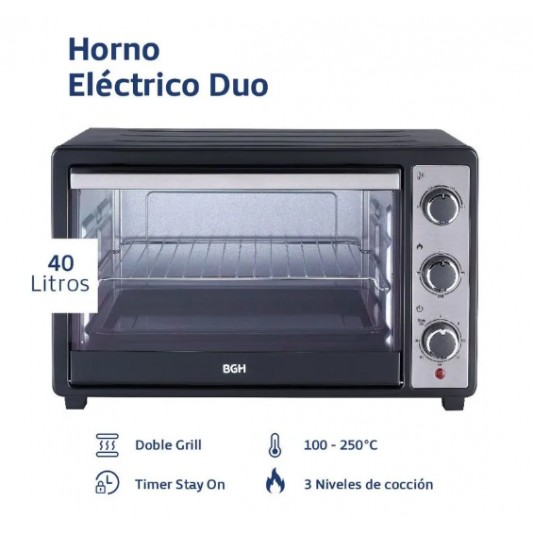 BGH HORNO ELECTRICO BHE-40M23N 40LTS... BGH HORNO ELECTRICO BHE-40M23N 40LTS...