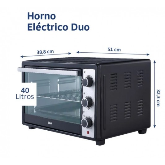 BGH HORNO ELECTRICO BHE-40M23N 40LTS... BGH HORNO ELECTRICO BHE-40M23N 40LTS...