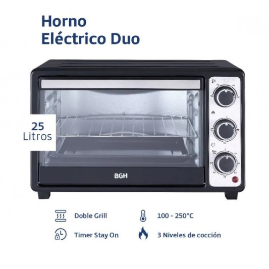 BGH HORNO ELECTRICO BHE-25M23N 17LTS BGH HORNO ELECTRICO BHE-25M23N 17LTS