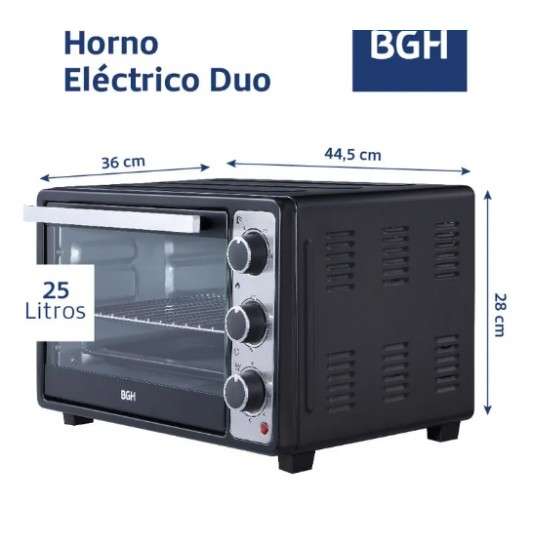 BGH HORNO ELECTRICO BHE-25M23N 17LTS BGH HORNO ELECTRICO BHE-25M23N 17LTS