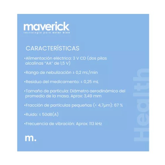 MAVERICK NEBULIZADOR M-102... MAVERICK NEBULIZADOR M-102...