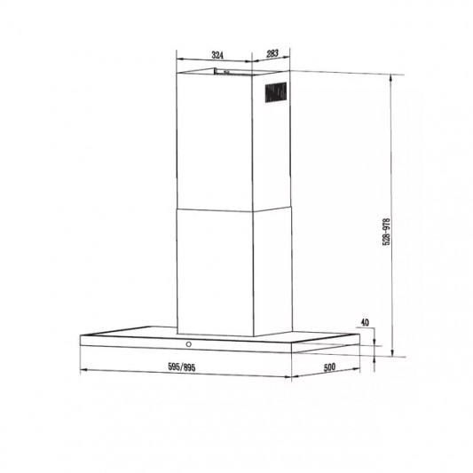 SPAR CAMPANA RECTA SOFT 1790000 90CM...