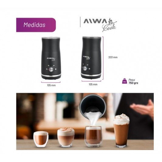 AIWA ESPUMADOR DE LECHE AWK-EL300N 300ML