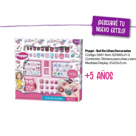ZURU POPPI SET DE UÑAS 5661-S22502