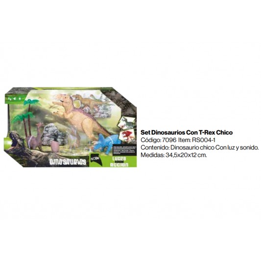 ZURU SET DE DINOSAURIOS CON T-REX...