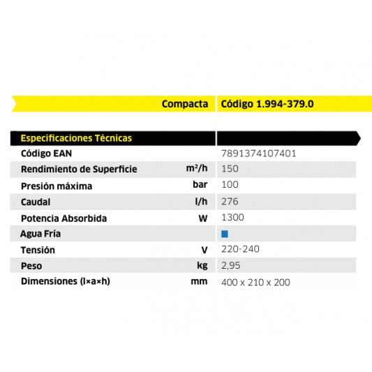 KARCHER HIDROLAVADORA COMPACTA *AR