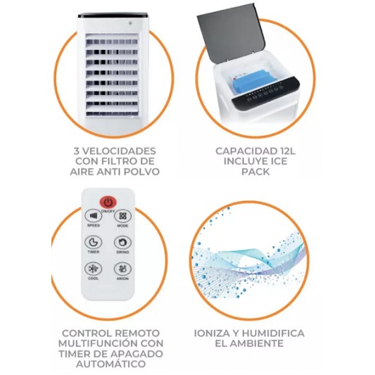 PROTALIA CLIMATIZADOR PORTATIL 12L REM PROTALIA CLIMATIZADOR PORTATIL 12L REM