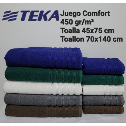 TEKA JUEGO DE TOALLA Y TOALLON...