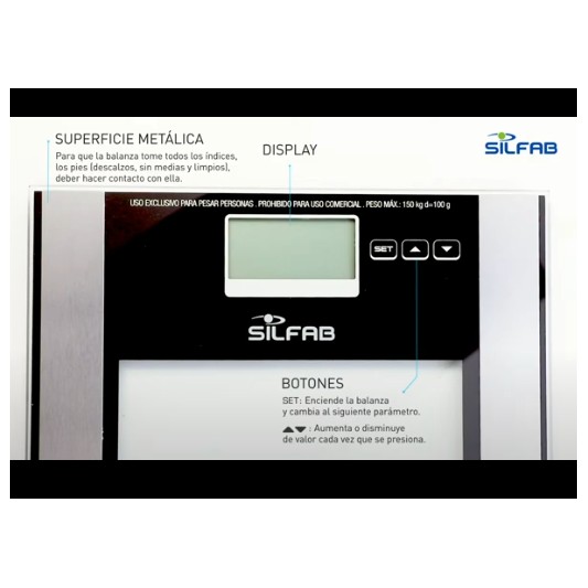 SILFAB BALANZA ELECTRONICA BE-213...