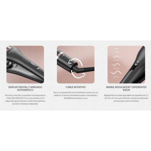 GA.MA RIZADOR DE CABELLOS X-WAVES... GA.MA RIZADOR DE CABELLOS X-WAVES...