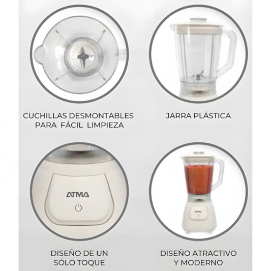 ATMA LICUADORA DE VASO LV-24W0AP ATMA LICUADORA DE VASO LV-24W0AP