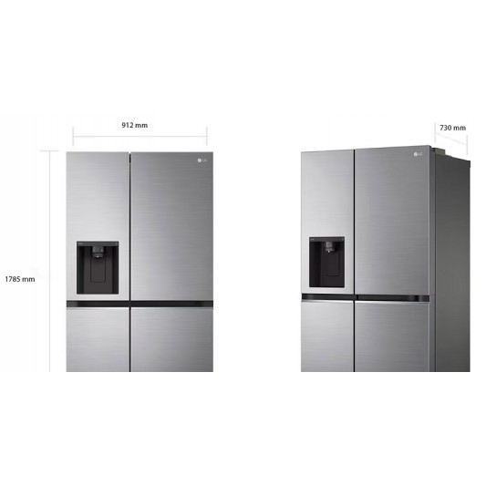 LG HELADERA SIDE BY SIDE GS-66SPP...